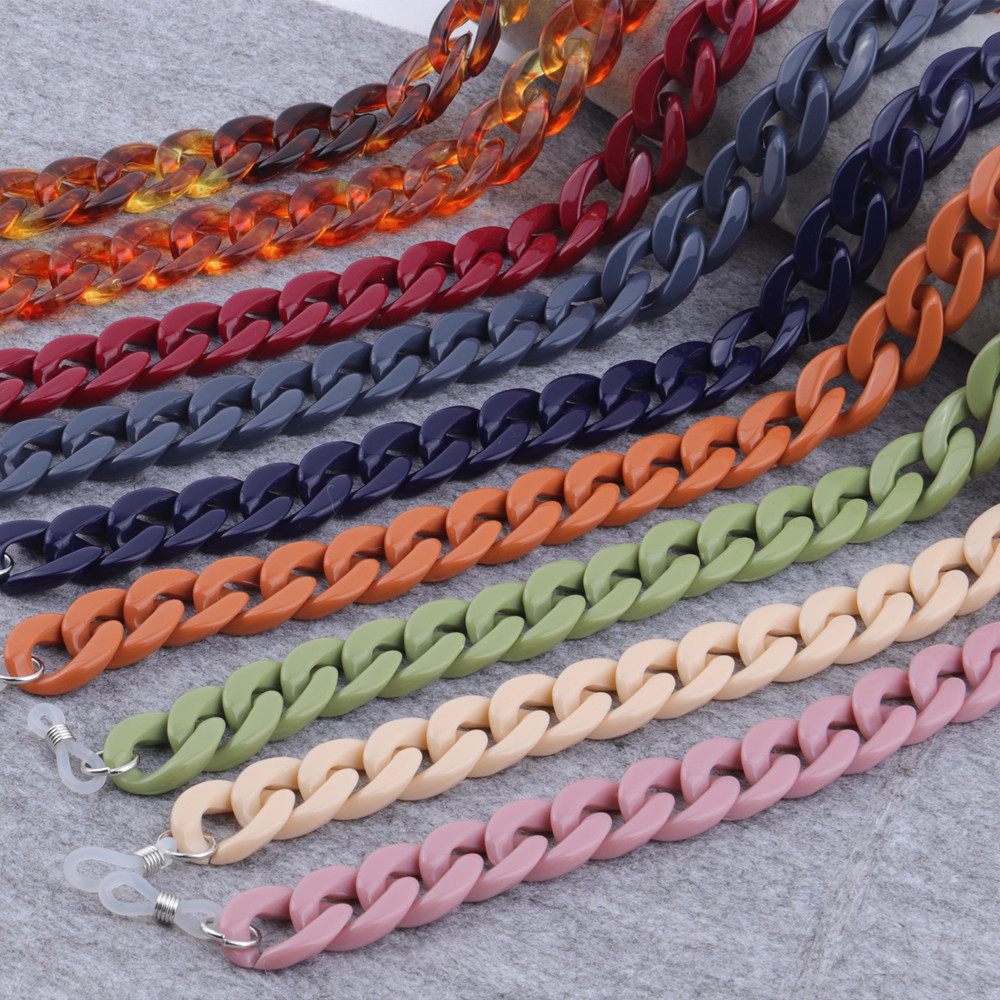 Sunglass Retainer Cord - Nowe modne akrylowe łańcuszki do okularów