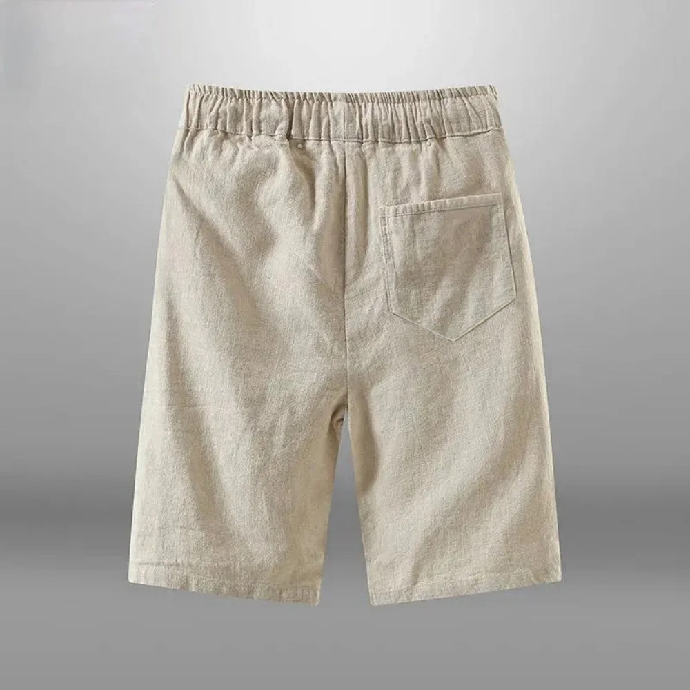 Męskie spodenki męskie bawełni – Short Linen Drawstring recenzja i cena