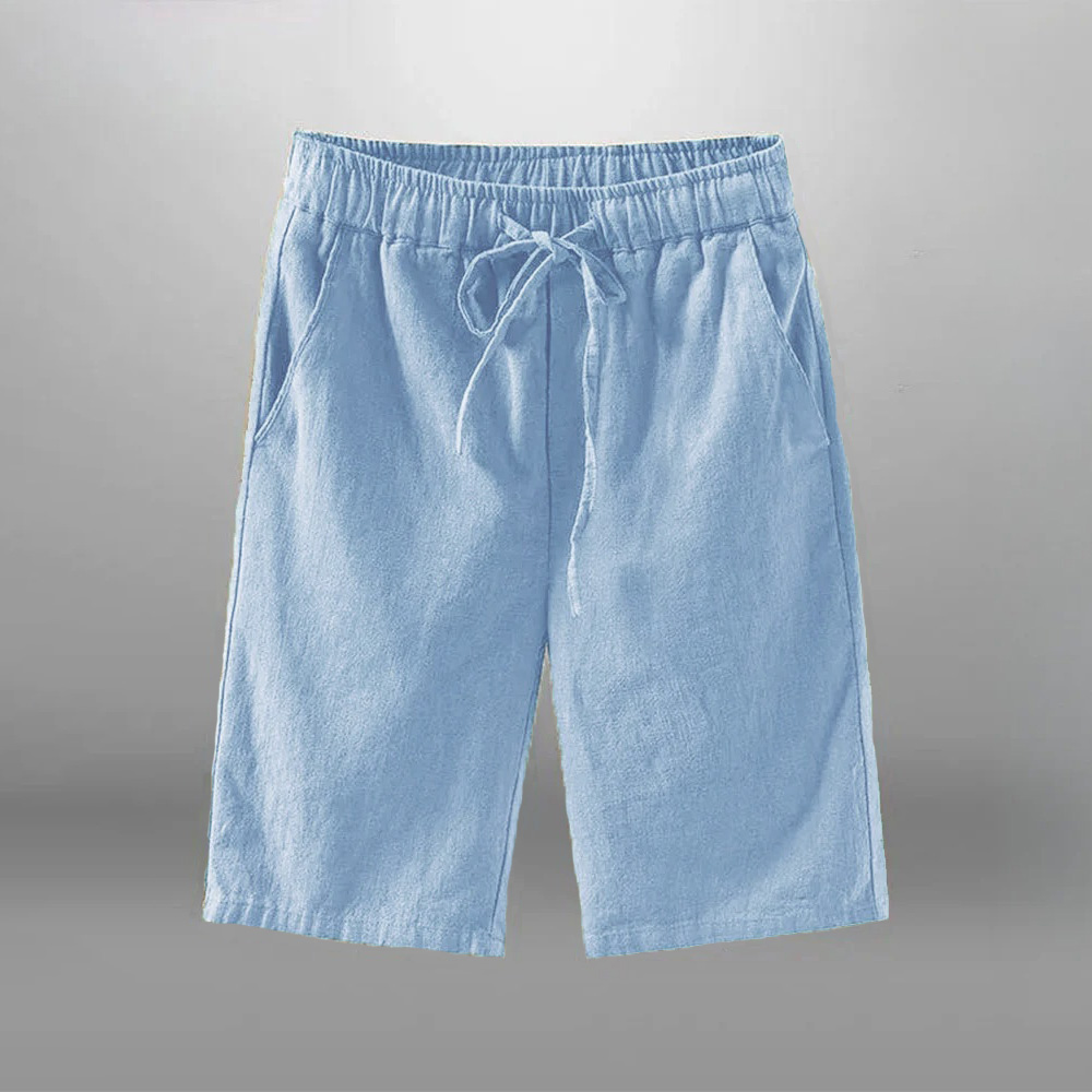 Męskie spodenki męskie bawełni – Short Linen Drawstring recenzja i cena