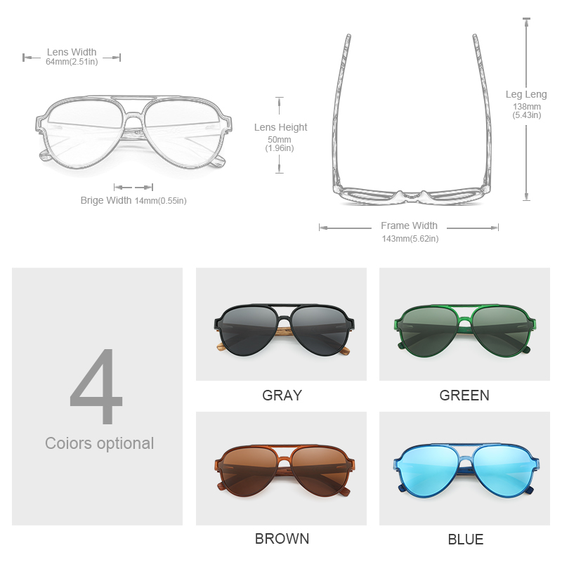 Oi Wood okulary przeciwsłonecz – Sunglasses Aviator Polarized recenzja i cena