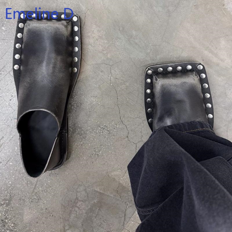 Unisexowe klapki z kwadratowym – Flip Flop Leather Men recenzja i cena