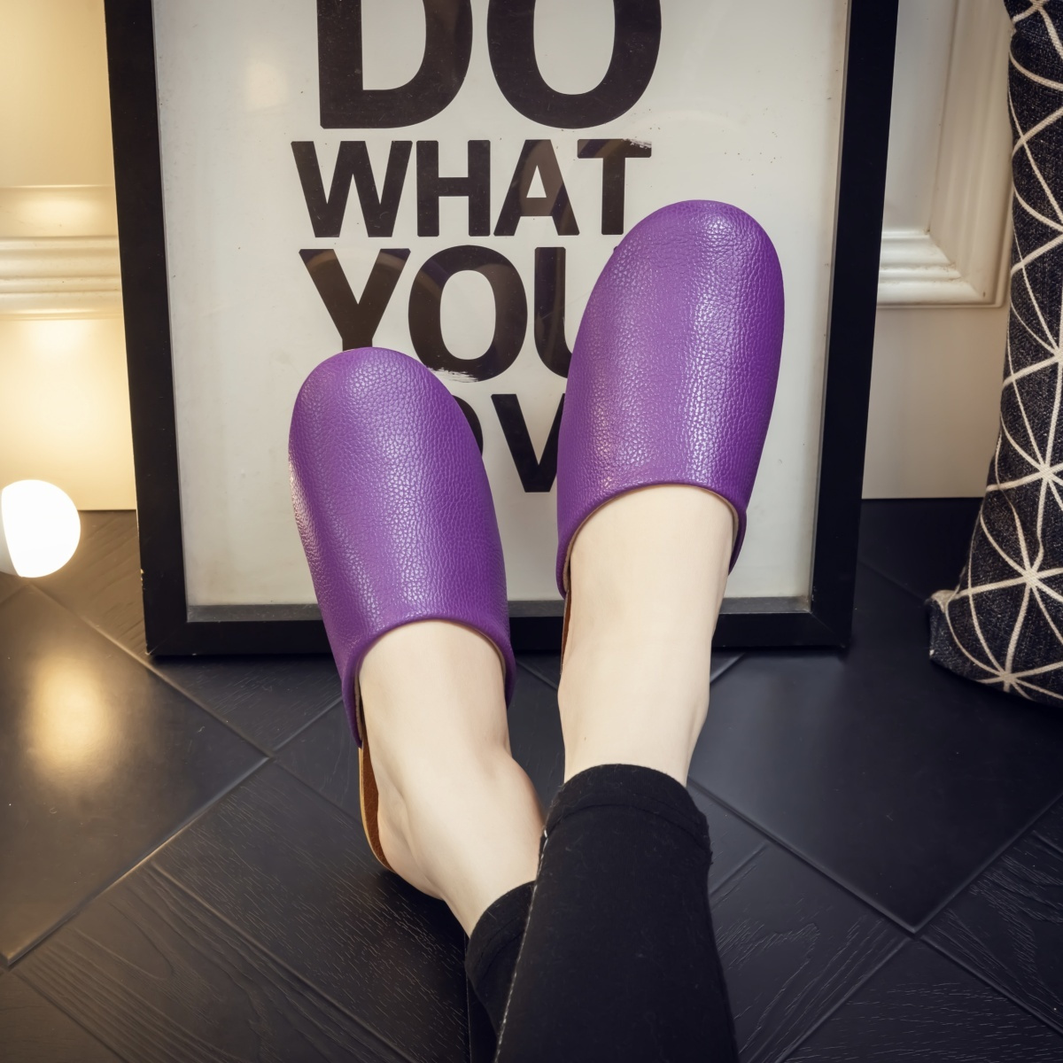 Modne czarne skórzane kapcie m – Flip Flop Leather Men recenzja i cena