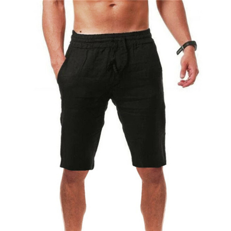 Nowe męskie bawełniane szorty  – Short Linen Drawstring recenzja i cena