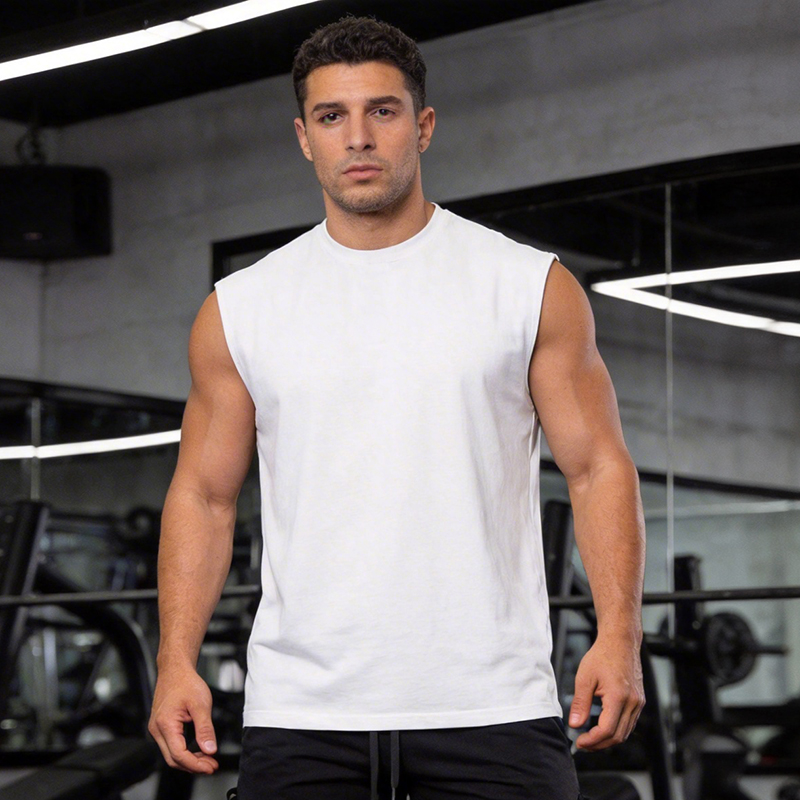 Męskie koszulki bez rękawów do – Tank Top Muscle recenzja i cena